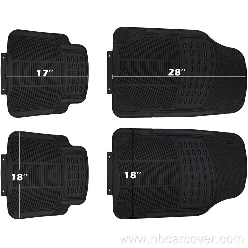 Set All-Season Heavy Duty Ridged Rubber Floor Mat